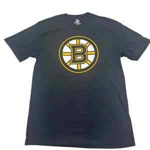 Boston Bruins Shirt Mens Medium Black NHL Hockey Fanatics Tee Cotton Official